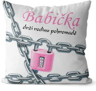 Impar polštář Babička drží rodinu pohromadě - Pillow