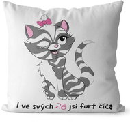 Impar pillow You are a kitty age 26 - Pillow
