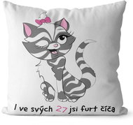 Impar pillow You are a kitty age 27 - Pillow