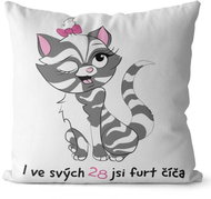 Impar pillow You are a kitty age 28 - Pillow
