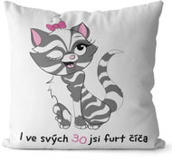 Impar pillow You are a kitty age 30 - Pillow