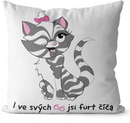 Impar pillow You are a kitty age 66 - Pillow