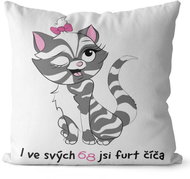Impar pillow You are a kitty age 68 - Pillow