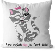 Impar pillow You are a kitty age 69 - Pillow
