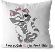 Impar pillow You are a kitty age 83 - Pillow