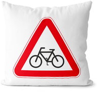 Impar Caution pillow - cyclist - Pillow