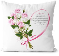 Impar pillow Mum - heart and rose - Pillow
