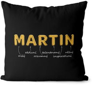 Impar pillow golden male name Martin - Pillow