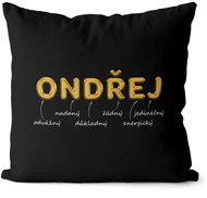 Impar pillow golden male. name Ondřej - Pillow