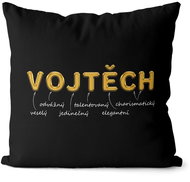 Impar pillow golden male. name Vojtech - Pillow
