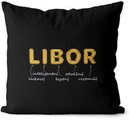 Impar pillow golden male name Libor - Pillow