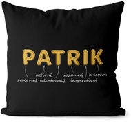 Impar pillow golden male. name Patrik - Pillow