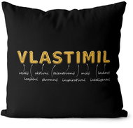 Impar pillow golden male. name Vlastimil - Pillow