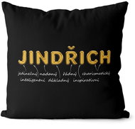 Impar pillow golden male. name Jindřich - Pillow