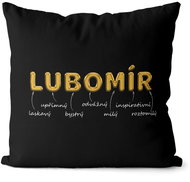 Impar pillow golden male. name Lubomír - Pillow