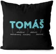 Impar pillow neon male name Tomas - Pillow
