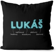 Impar pillow neon male name Luke - Pillow