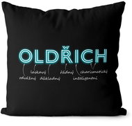 Impar pillow neon male name Oldrich - Pillow