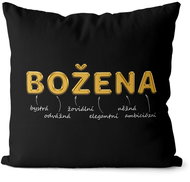 Impar pillow golden female name Božena - Pillow