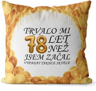 Impar pillow It took me 78 years - Pillow