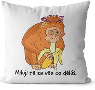 Polštář Miluji tě za to 55 × 55  cm - Polštář