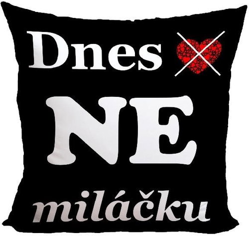 Polštář Dnes ano (ne) 55 × 55  cm - Polštář - Main image