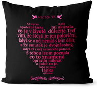 Polštář Milostný citát – pro muže 40 × 40  cm - Pillow