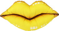IMPAR Pillow yellow lips real 52 × 27 cm - Pillow