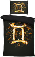 IMPAR Linen included 140 × 220 + 90 × 70 cm Symbol of the sign Gemini - Bed Linen