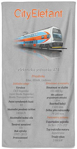 IMPAR Osuška CityElefant - 100 × 170 cm - Bath Towel - Main image