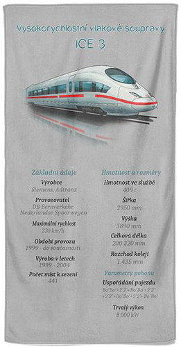 IMPAR Osuška ICE 3 - 100 × 170 cm - Bath Towel - Main image