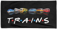 IMPAR Osuška Trains - 70 × 140 cm - Bath Towel