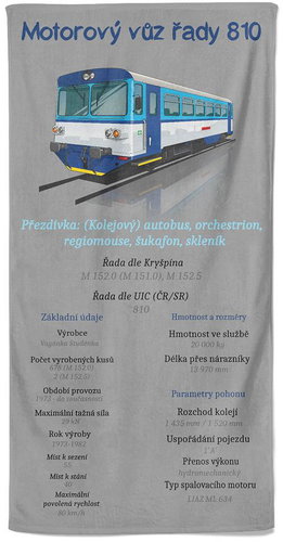 IMPAR Osuška 810 modrá - 100 × 170 cm - Bath Towel - Main image