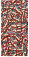 IMPAR Osuška 810 červená pattern - 100 × 170 cm - Bath Towel