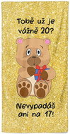 IMPAR Tobě už je tolik? 20 let - 70 × 140 cm - Bath Towel
