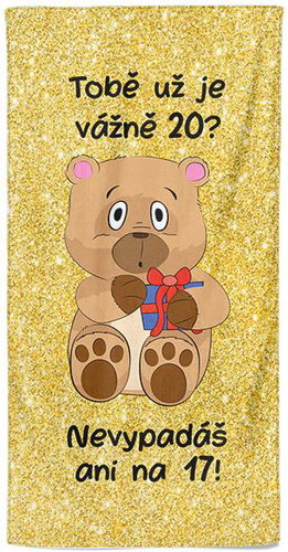 IMPAR Tobě už je tolik? 20 let - 70 × 140 cm - Bath Towel - Main image