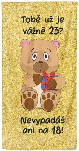 IMPAR Tobě už je tolik? 23 let – 70 × 140 cm - Bath Towel - Main image