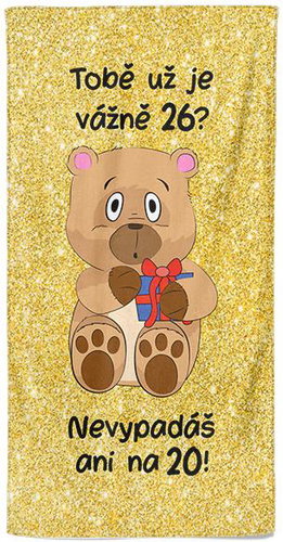 IMPAR Tobě už je tolik? 26 let – 70 × 140 cm - Bath Towel - Main image