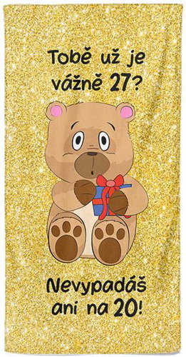 IMPAR Tobě už je tolik? 27 let – 70 × 140 cm - Bath Towel - Main image