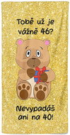 IMPAR Tobě už je tolik? 46 let – 70 × 140 cm - Bath Towel