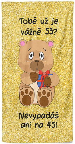 IMPAR Tobě už je tolik? 53 let – 70 × 140 cm - Bath Towel - Main image