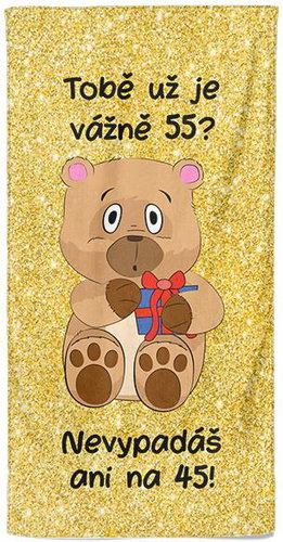 IMPAR Tobě už je tolik? 55 let – 70 × 140 cm - Bath Towel - Main image