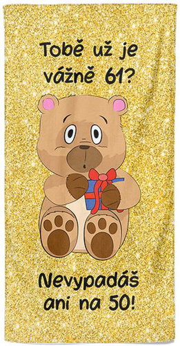 IMPAR Tobě už je tolik? 61 let – 70 × 140 cm - Bath Towel - Main image