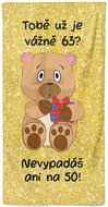 IMPAR Tobě už je tolik? 63 let – 70 × 140 cm - Bath Towel