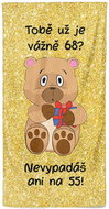 IMPAR Tobě už je tolik? 68 let – 70 × 140 cm - Bath Towel