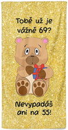 IMPAR Tobě už je tolik? 69 let – 70 × 140 cm - Bath Towel