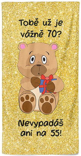 IMPAR Tobě už je tolik? 70 let – 70 × 140 cm - Bath Towel - Main image