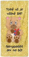 IMPAR Tobě už je tolik? 84 let – 70 × 140 cm - Bath Towel