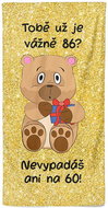 IMPAR Tobě už je tolik? 86 let – 70 × 140 cm - Bath Towel