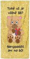 IMPAR Tobě už je tolik? 88 let – 70 × 140 cm - Bath Towel